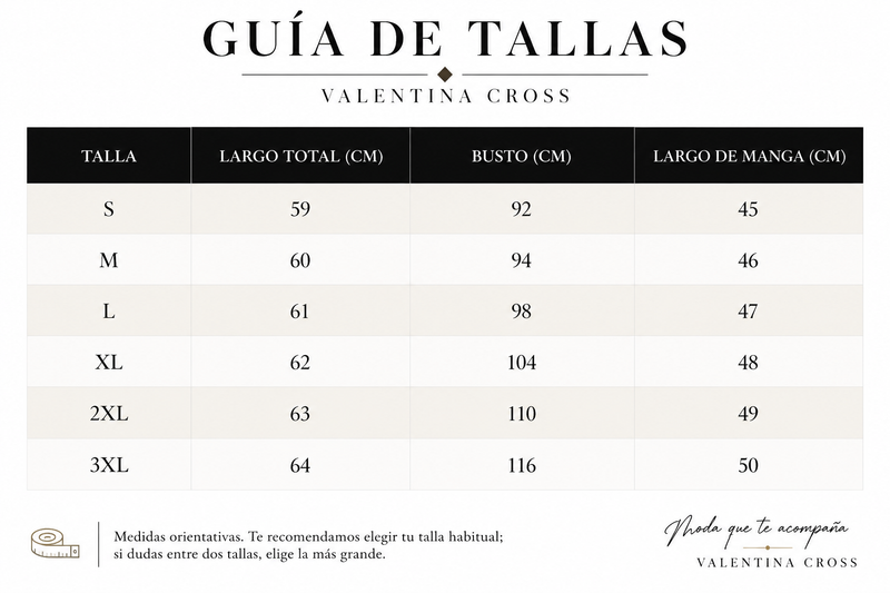 Tabla de tallas