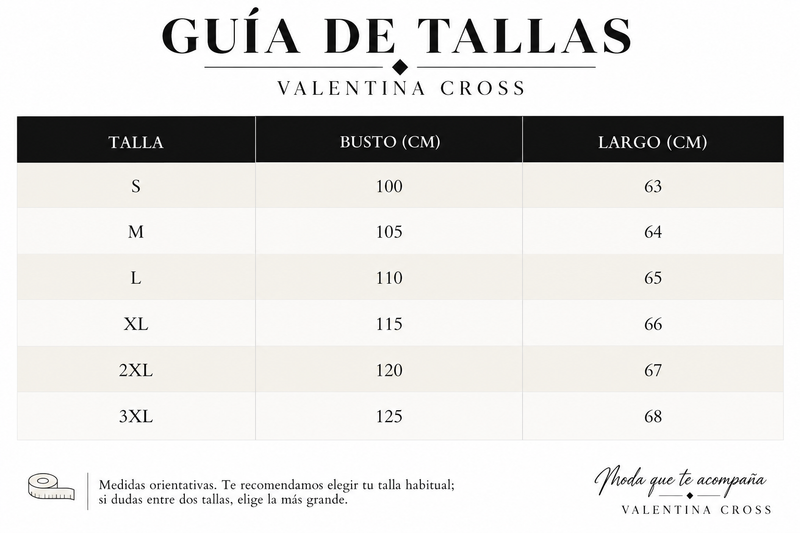 Tabla de tallas
