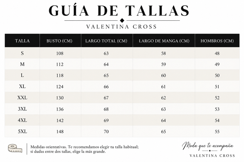 Tabla de tallas