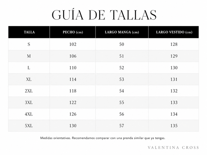 Tabla de tallas