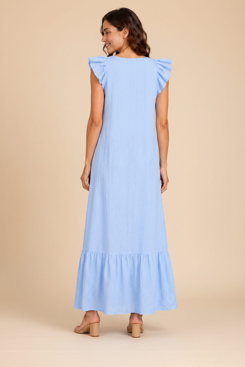 Ana | Vestido Largo Azul