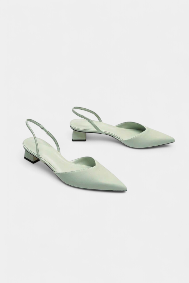 TACONES BAJOS PUNTIAGUDOS