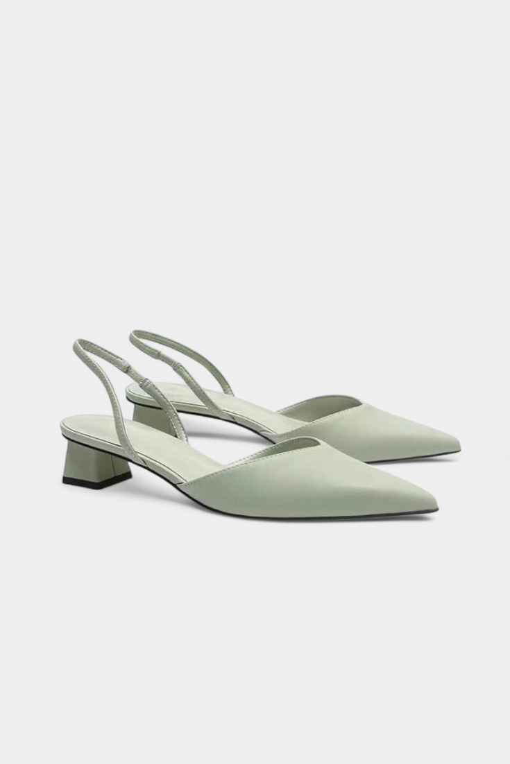 TACONES BAJOS PUNTIAGUDOS