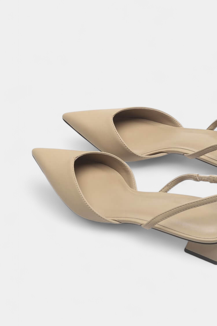 TACONES BAJOS PUNTIAGUDOS