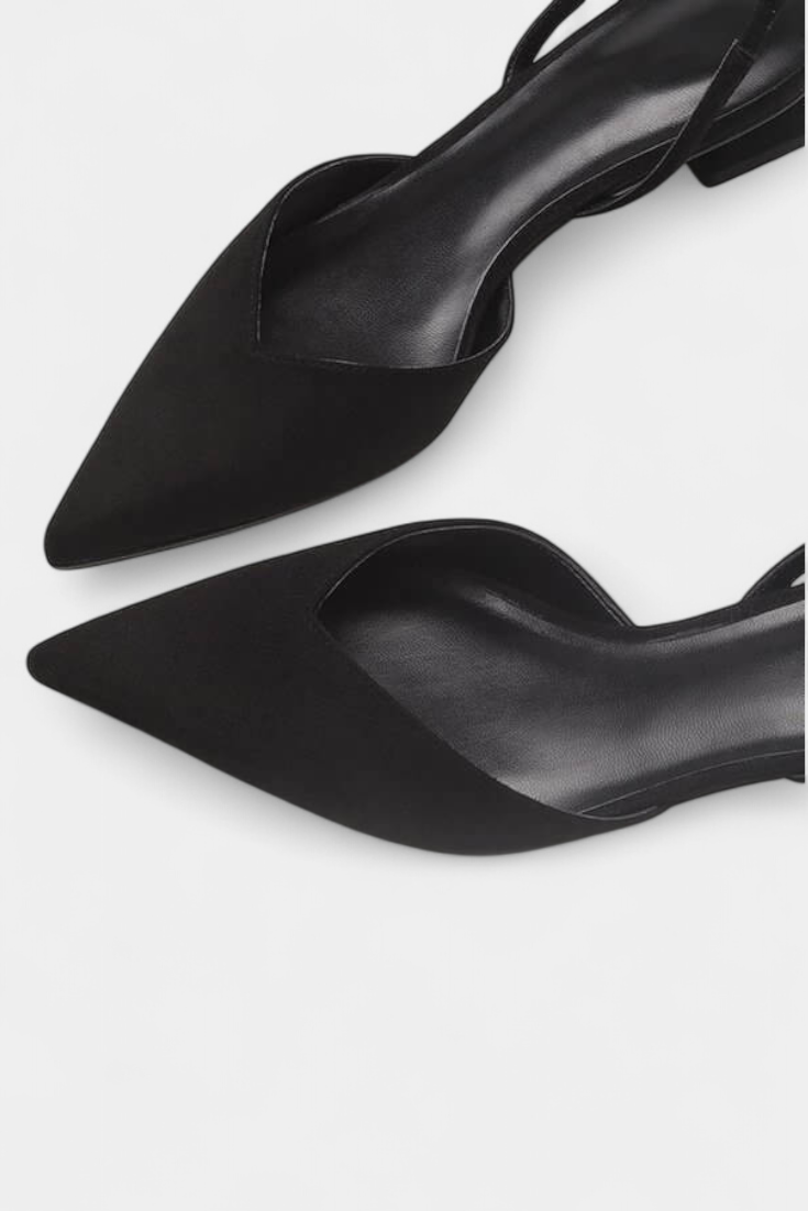 TACONES BAJOS PUNTIAGUDOS
