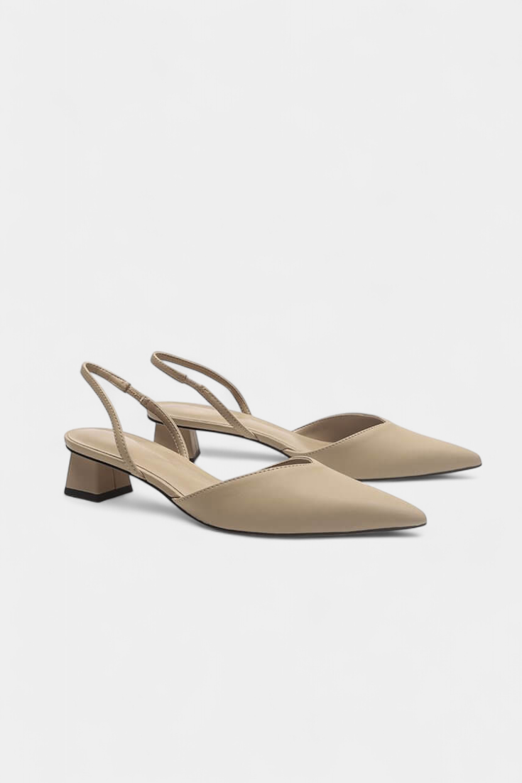 TACONES BAJOS PUNTIAGUDOS